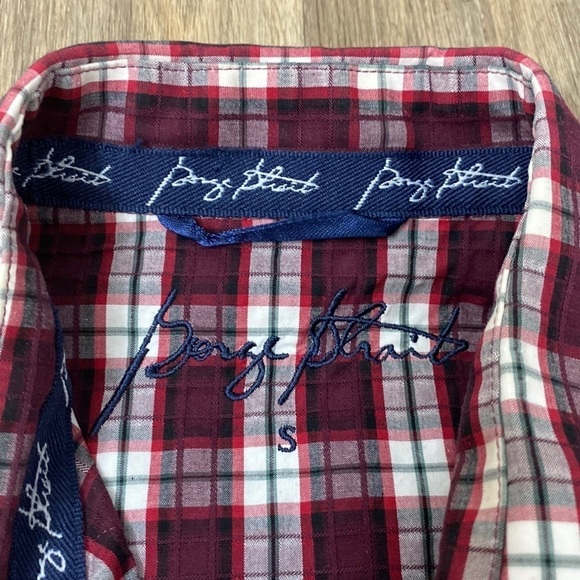 GEORGE STRAIT Wrangler Western snap blue button down shirt Mens size S - Picture 3 of 6